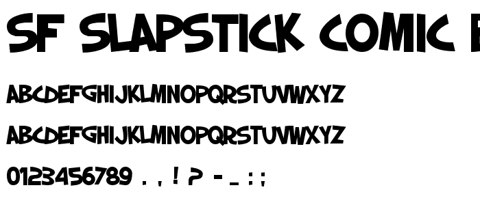 SF Slapstick Comic Bold font